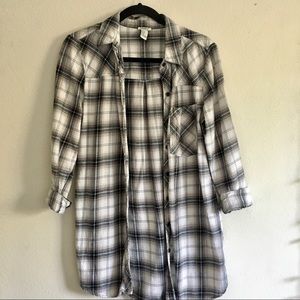 🌵Long Plaid Flannel